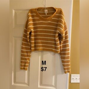 Striped Mustard Sweater
